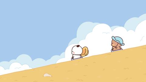 一二和布布一起走过黄昏